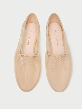 Loeffler Randall Caramel Mesh Bow Ballet Flat